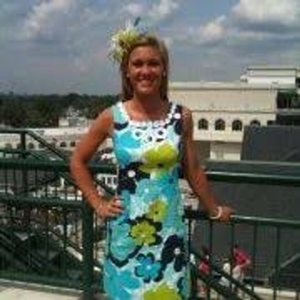 Lilly‎ Pulitzer Dress Women 6 Blue Floral 92862W Seersucker Lace Shift Preppy